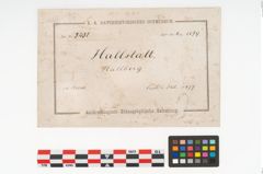 Etikett zu Keramikgefäß (NHMW-PRAE-003431)